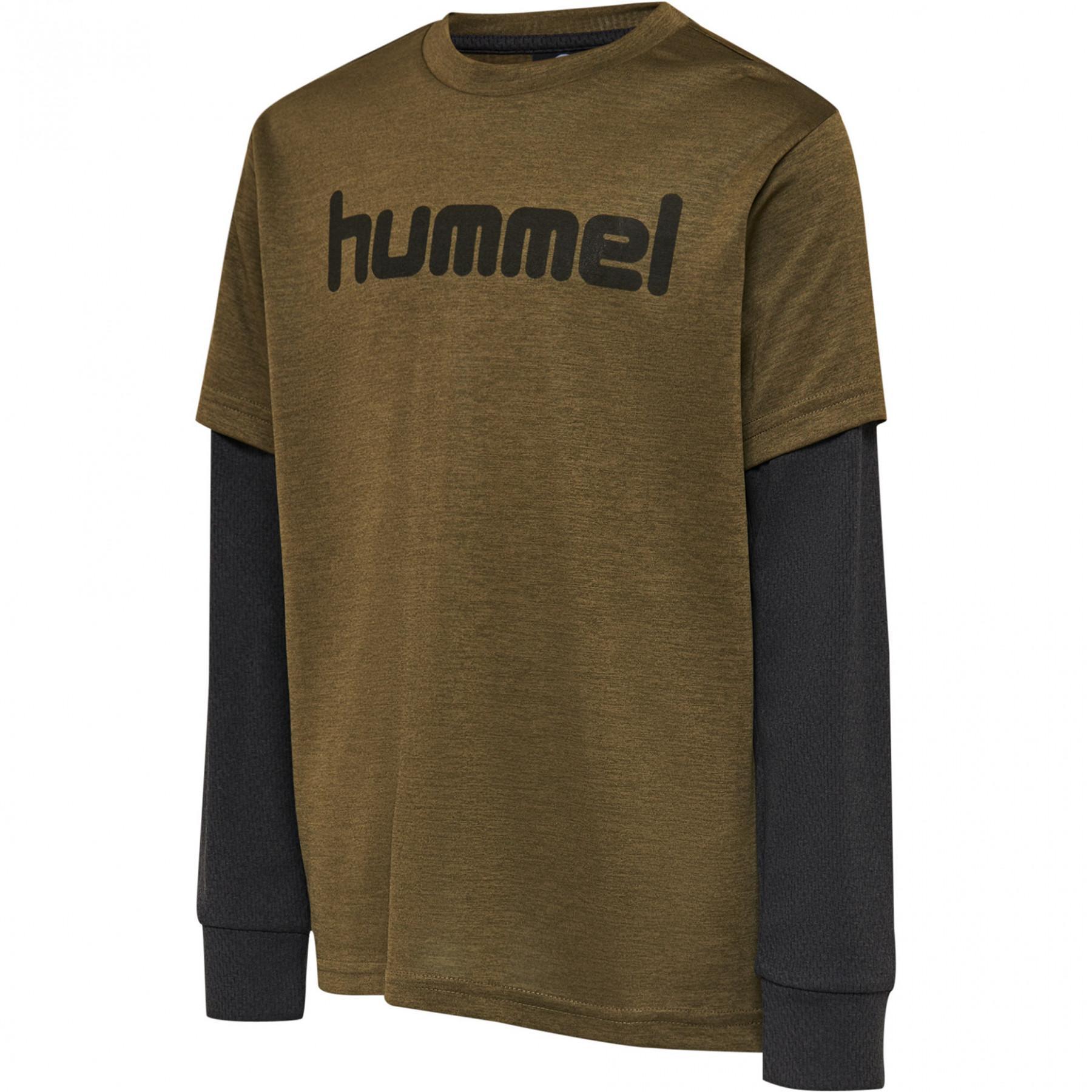 T-shirt lange mouwen kind Hummel hmldylan