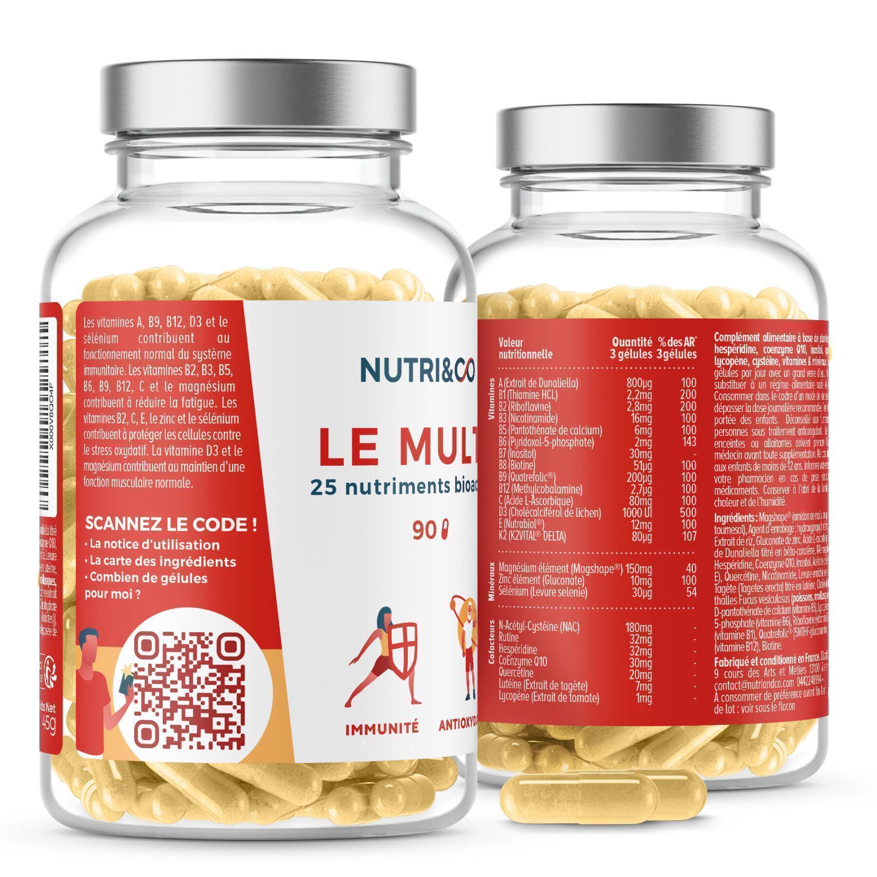 90 capsules tonus & immuniteit Nutri&Co 90 gelules