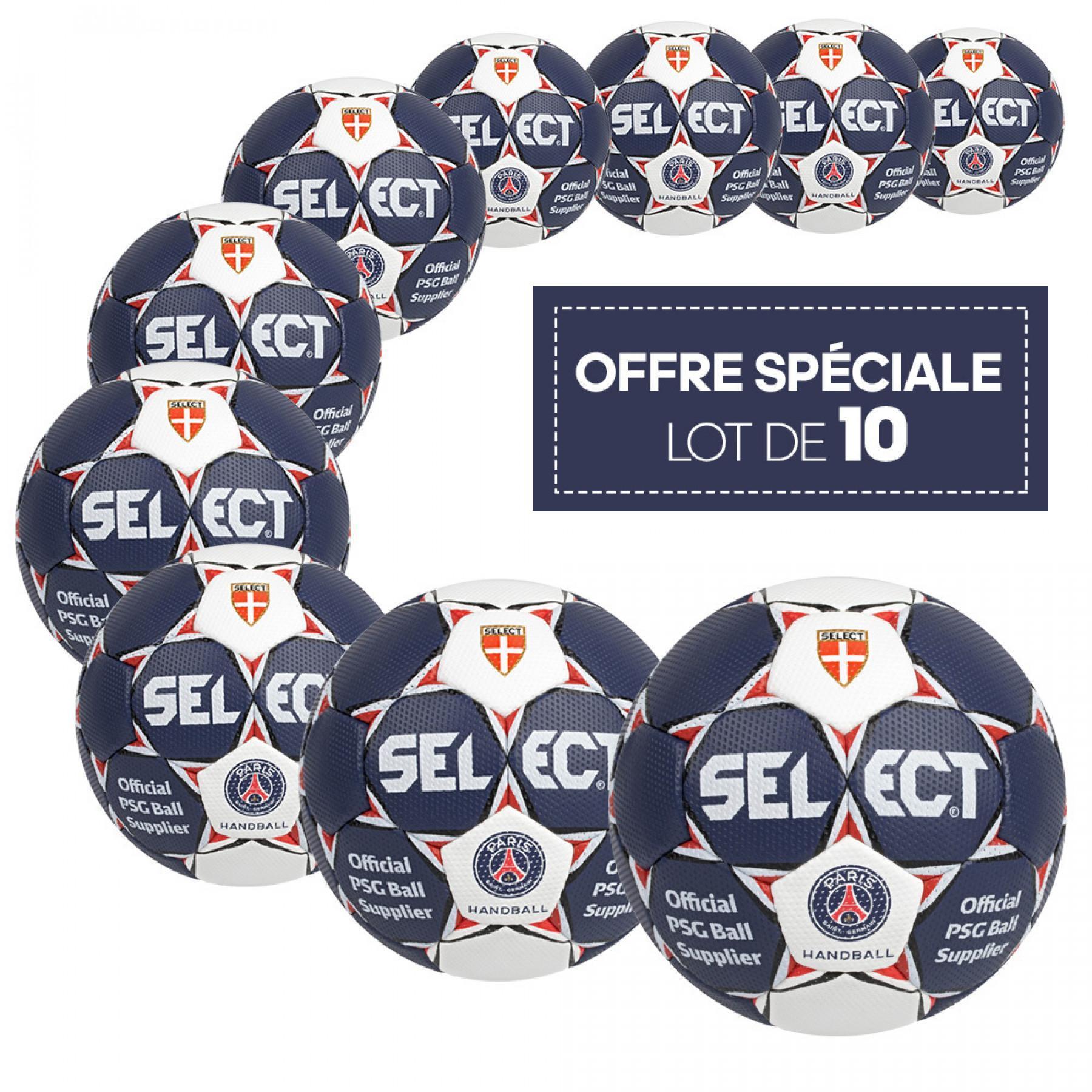 Set van 10 ballonnen Select Solera Replica PSG Handball