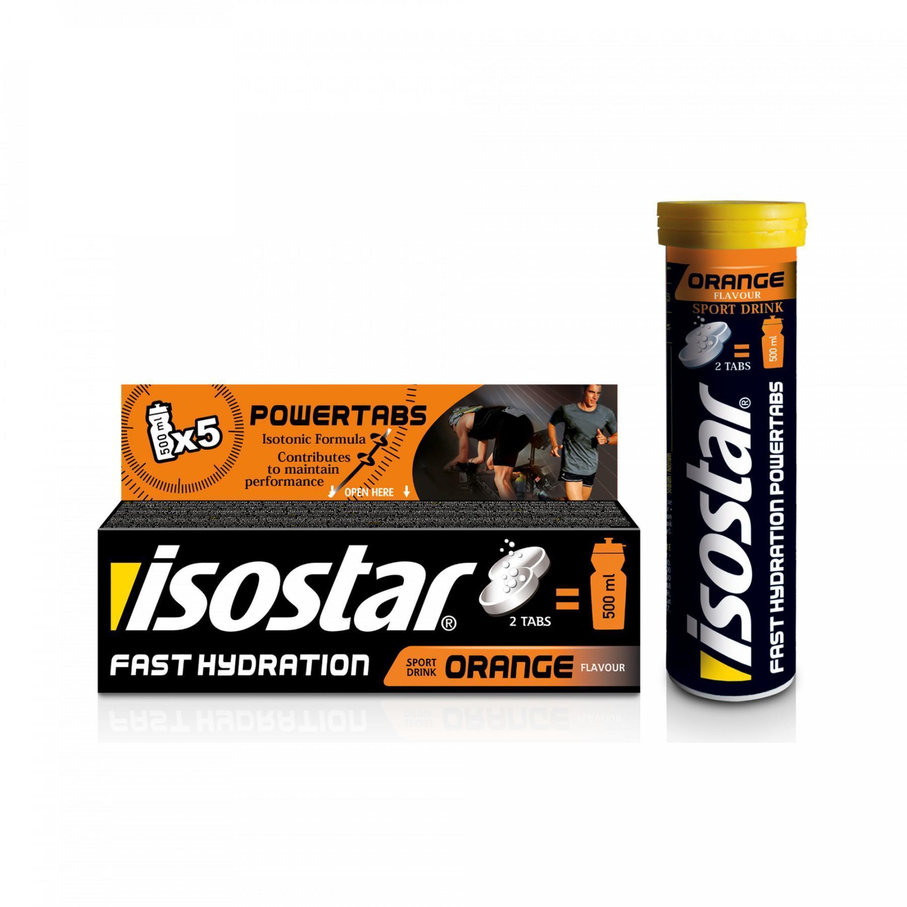 Tabletten Isostar Powertabs Fast Hydration orange (12 tubes)