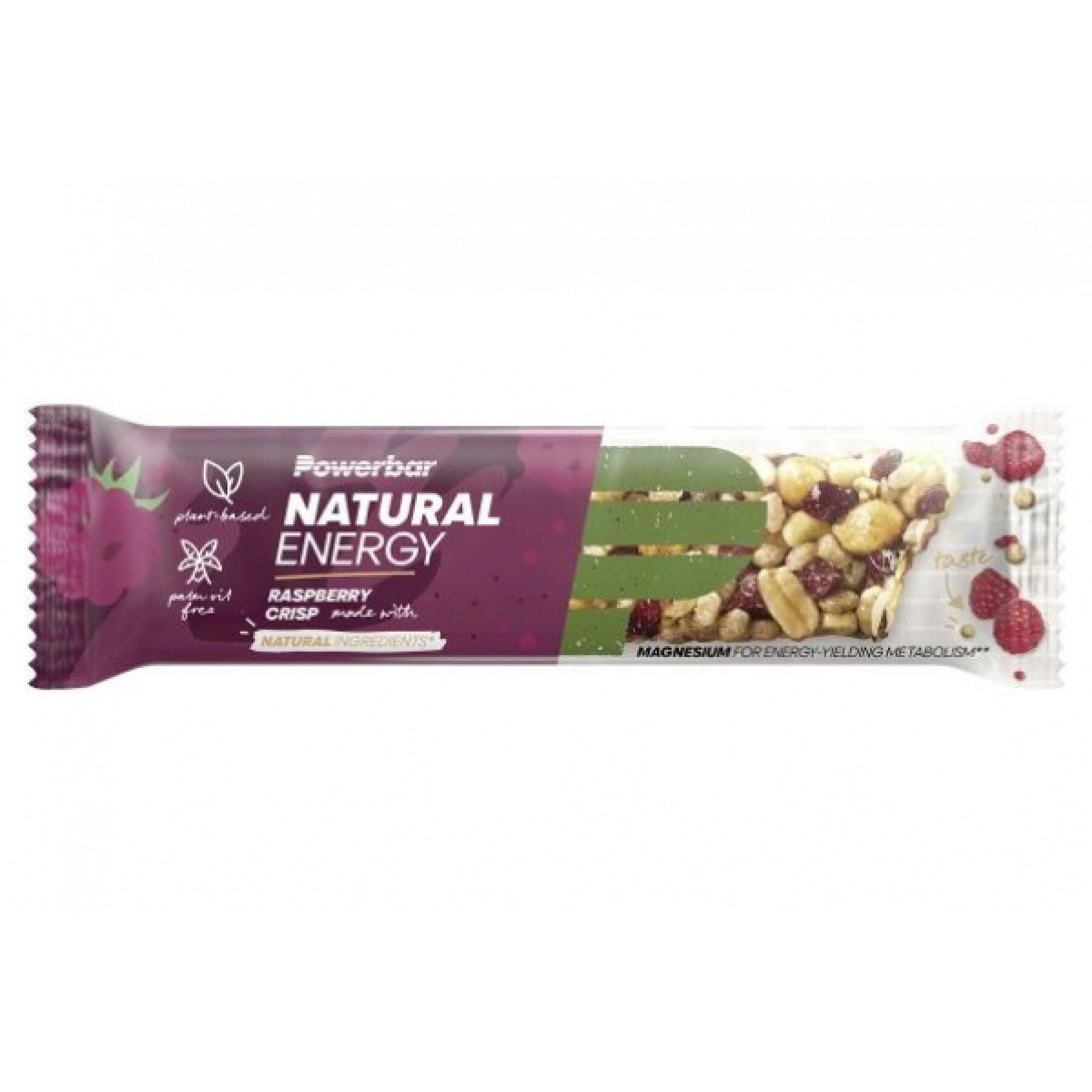 Partij van 24 repen PowerBar Natural Energy Cereals - Raspberry Crisp