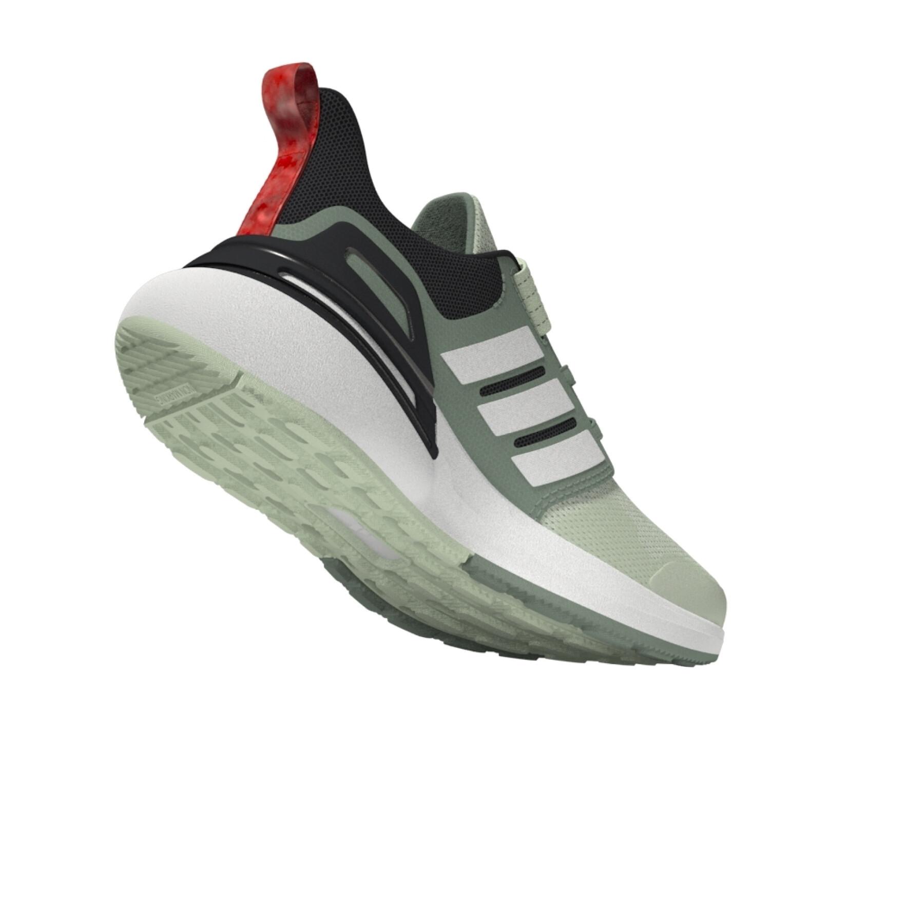 Schoenen van running elastische veter bovenband kind adidas Rapidasport Bounce
