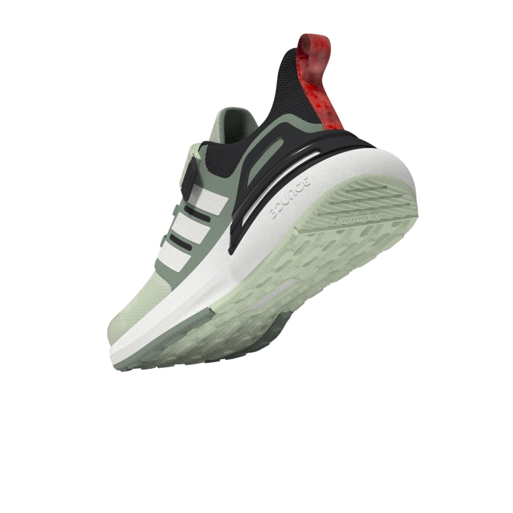 Schoenen van running elastische veter bovenband kind adidas Rapidasport Bounce