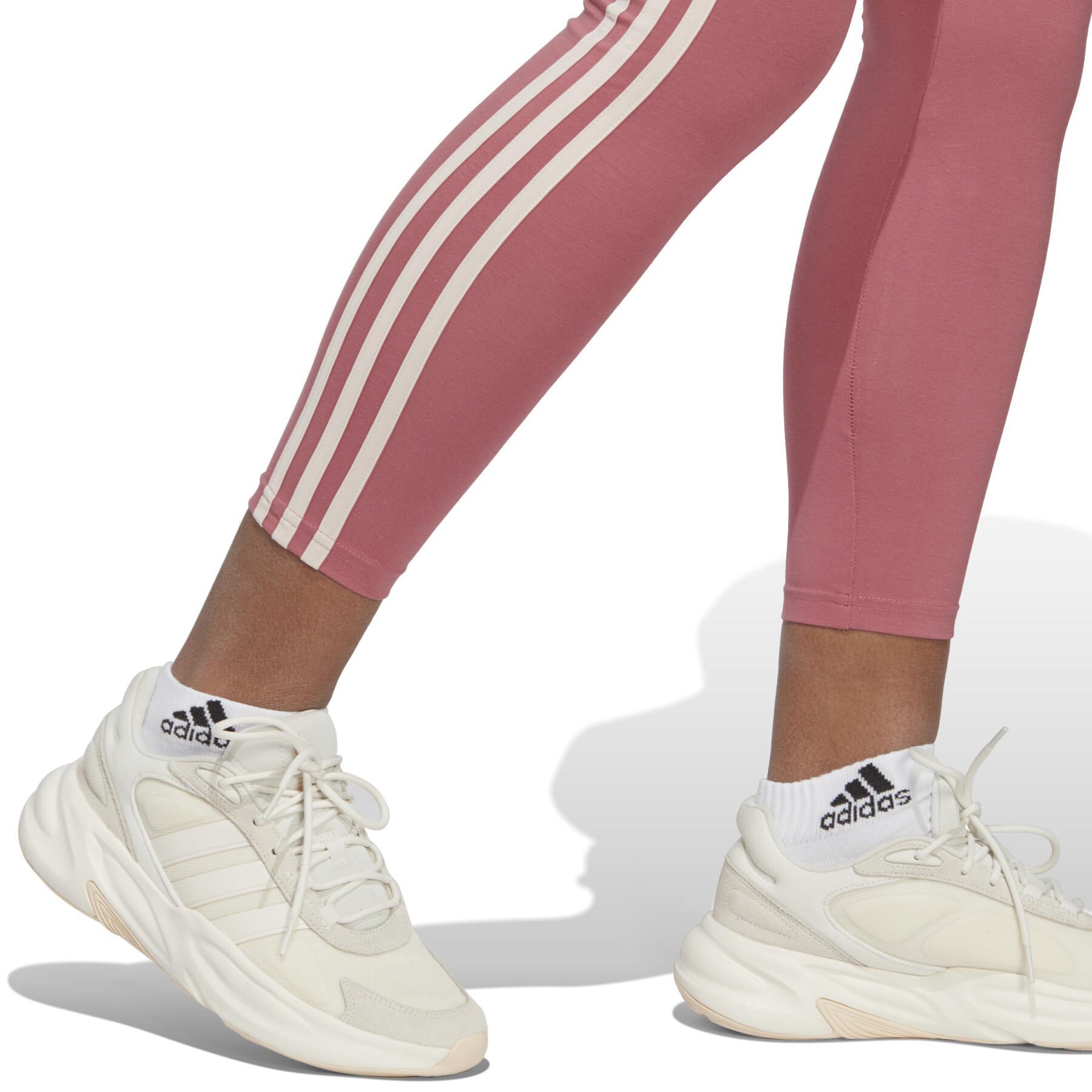 Legging hoge taille eenvoudige jersey vrouw adidas Essentials 3-Stripes