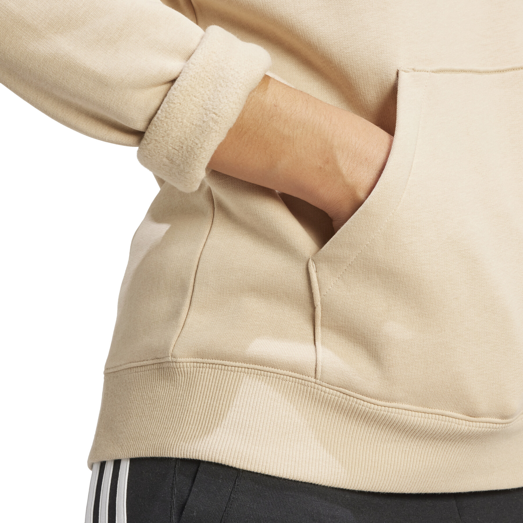 Dames fleece sweater met capuchon adidas Essentials Big Logo Regular