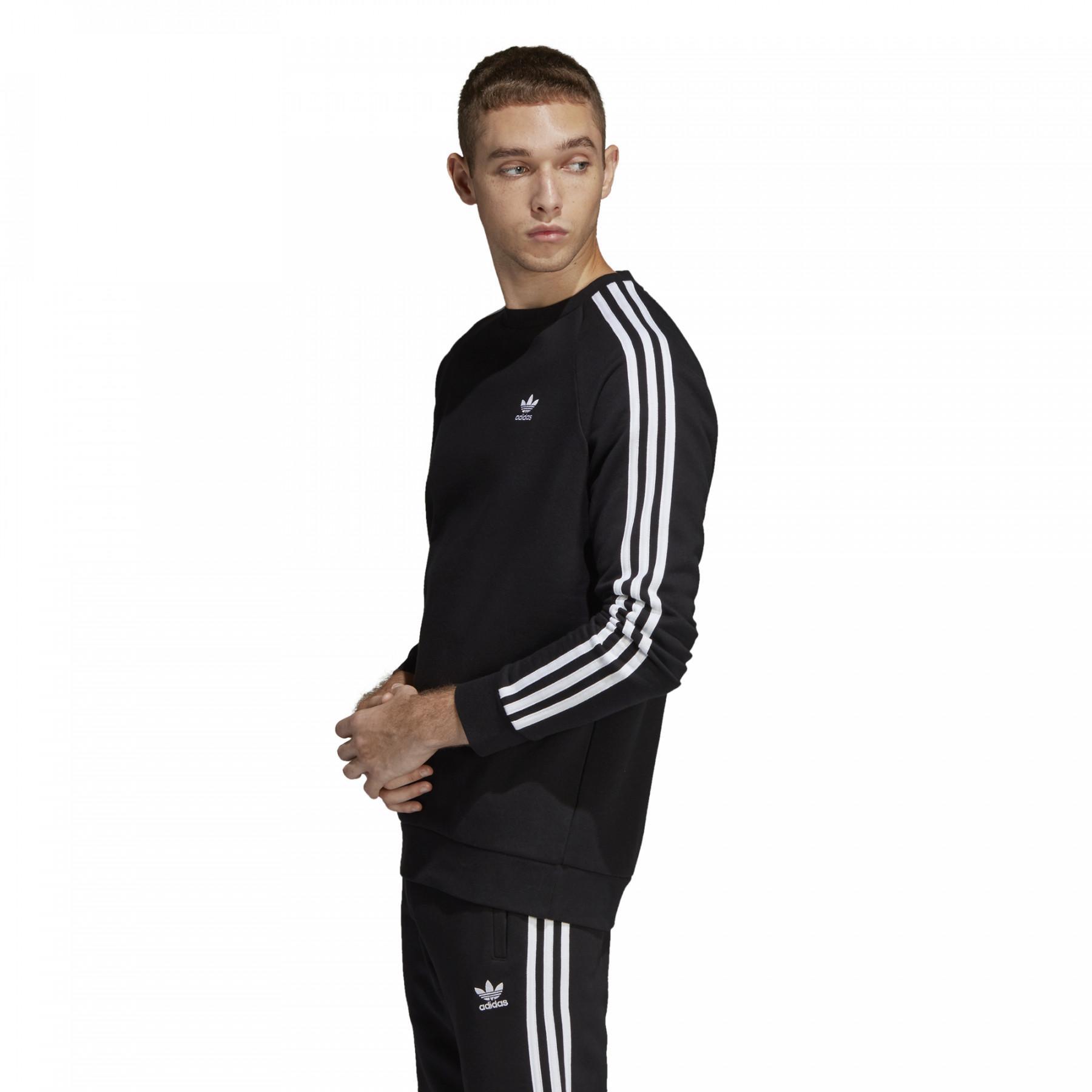 adidas 3-Stripes Crewneck Sweatshirt Zwart