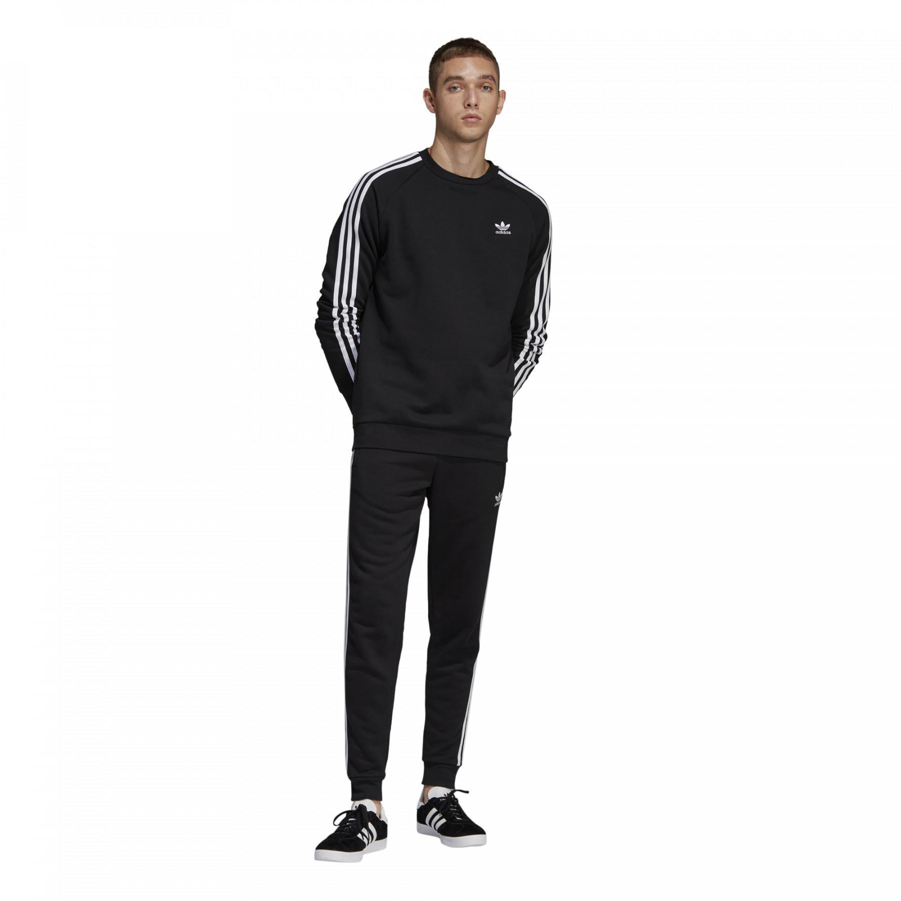adidas 3-Stripes Crewneck Sweatshirt Zwart
