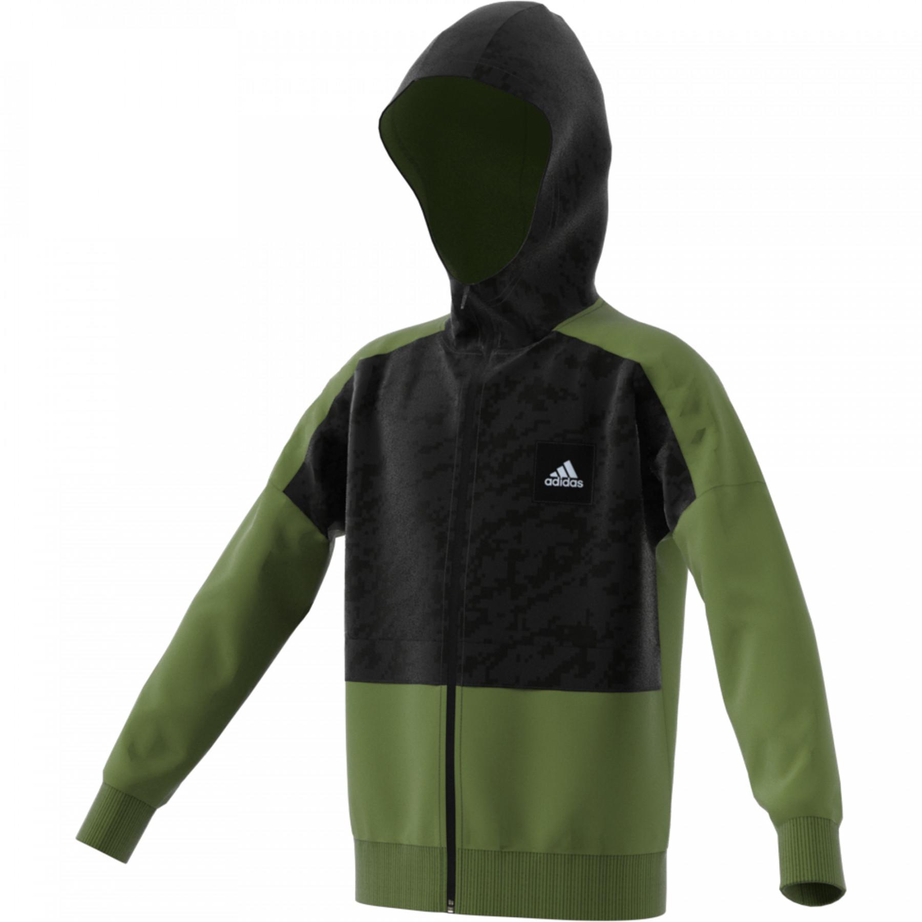 Kinder hoodie adidas Sport ID Cover-Up