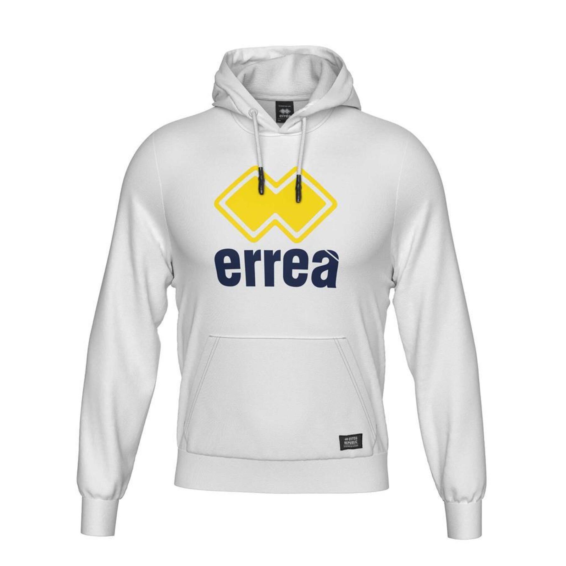 Kinder fleece hoodie met groot logo Errea Essential 70