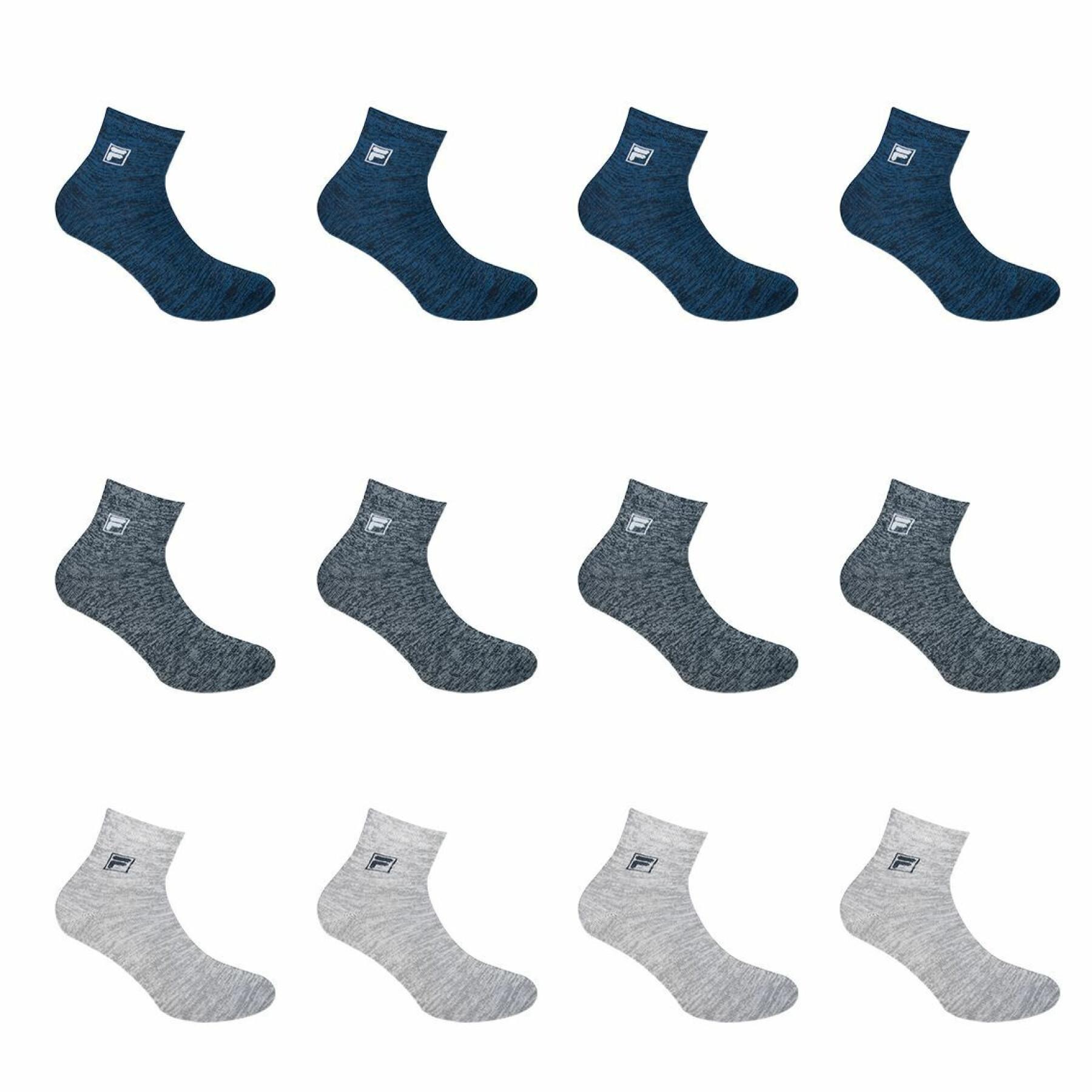 Set van 12 paar quarter sokken model 9303 Fila