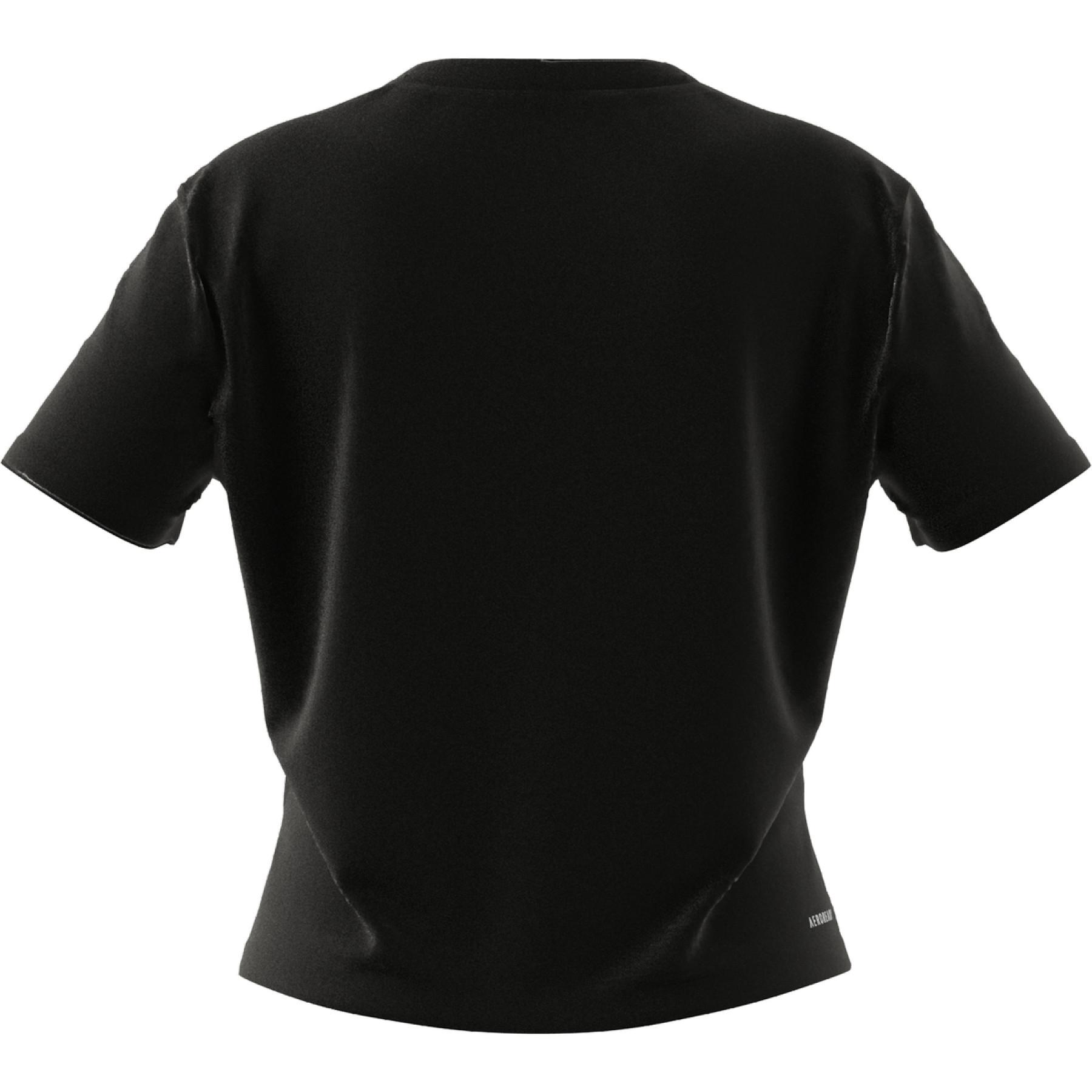 Kort dames-T-shirt adidas Aeroready Designed 2 Move Logo Sport