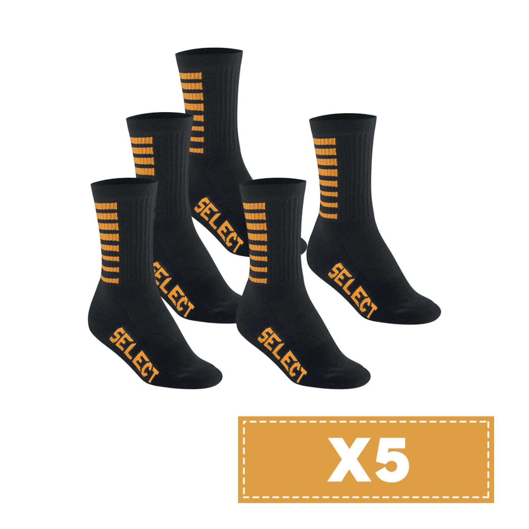 Set van 5 paar sokken Select Basic