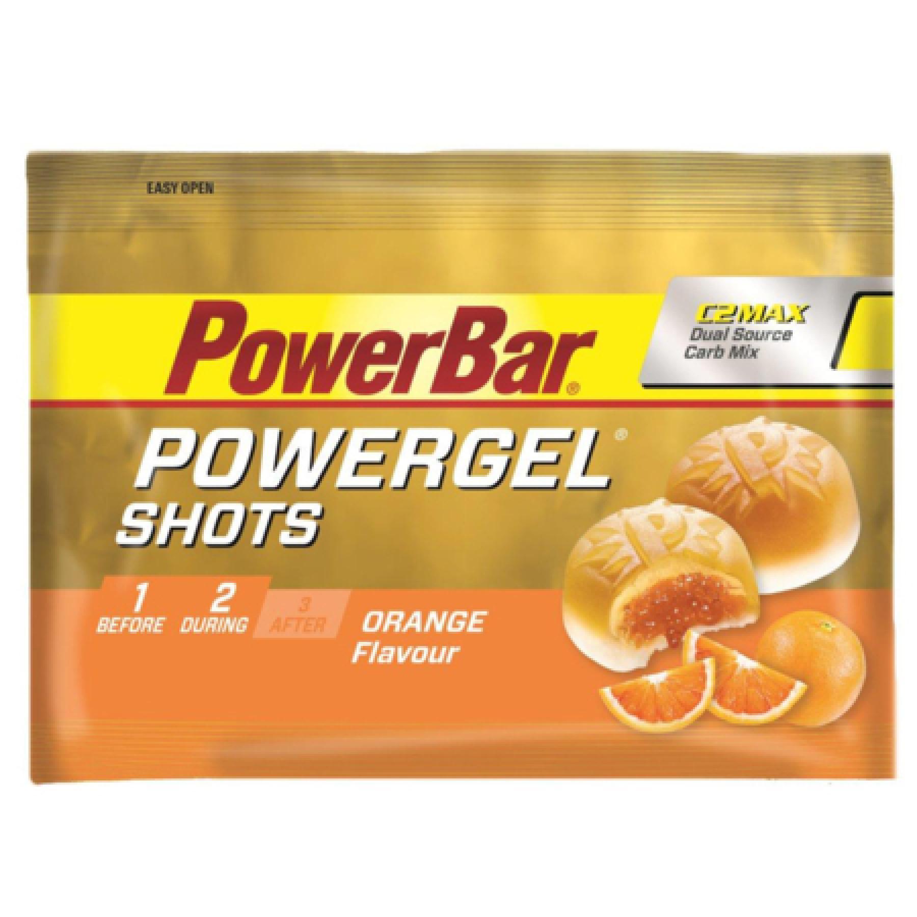 Set van 16 powergel shots PowerBar - Orange