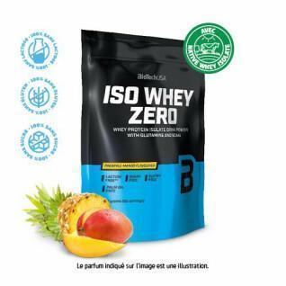 Pak van 10 zakjes proteïne Biotech USA iso whey zero lactose free - Ananas-mangue - 500g