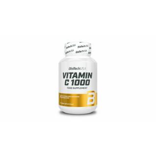 Set van 12 potjes vitamine c Biotech USA 1000 bioflavonoïdes - 30 Comp