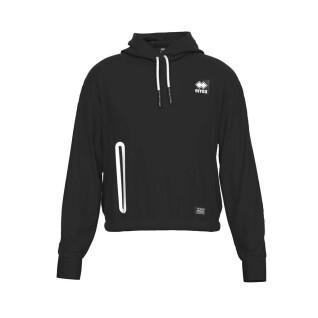 Gewassen fleece hoodie voor meisjes Errea Black Box 04