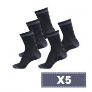 Pak van 5 paar donkere sokken Hummel Elite Indoor Low