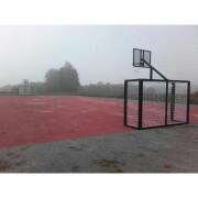Set van 2 Futsal/Handbal doelen met basketbal hoepel Softee Equipment